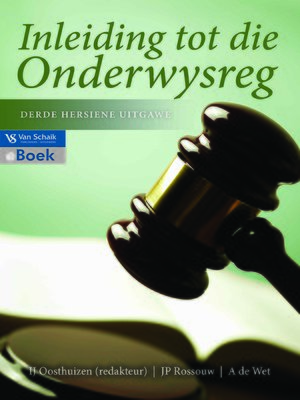 cover image of Inleiding tot Die Onderwysreg